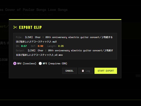 CANTO Partial File Export 2